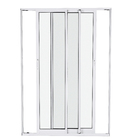 Porta de Correr 3 Folhas Alumínio Pintado Branco com Vidro Transparente 2,14x2,00m Linha Vivace Artens