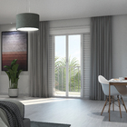 Porta Balcão de Correr 6 Folhas Alumínio Branco com Vidro Transparente 2,14x2,00m Linha Vivace Artens