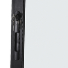 Porta de Correr 3 Folhas Alumínio Preto com Vidro Transparente 2,14x2,00m Linha Vivace Artens