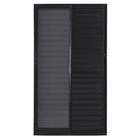 Porta Balcão de Correr 3 Folhas Alumínio Preto com Vidro Transparente 2,14x2,00m Linha Vivace Artens