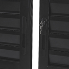 Porta Balcão de Correr 6 Folhas Alumínio Preto com Vidro Transparente 2,14x2,00m Linha Vivace Artens