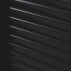 Porta Balcão de Correr com Persiana Blackout Alumínio Preto Vidro Transparente 2,35x1,60m Linha Vivace Artens