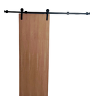 Porta De Correr 210x70 Kit Celeiro Preto