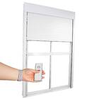 Porta de Correr 2 Folhas Alumínio Pintado Branco com Persiana Blackout Motorizada 220V 231,5x1,50m Linha Nobre CRV