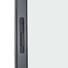 Porta Balcão de Correr 2 Folhas Alumínio Pintado Cinza com Vidro Transparente 2,14x1,60m Linha Vivace Artens