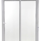Porta De Correr 2 Folhas Com Persiana Pvc 1500  X 2200