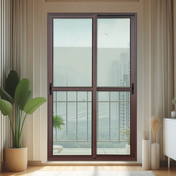 Porta De Correr 2 Folhas Moveis 210 X 120 Elite Com Fecho Aut