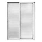 Porta de Correr Home Plus 3 folhas com Vidro Temperado 120x210