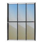 Porta De Correr 3 Folhas 1/3 Super Vidro Reflex 210cm X 150cm