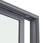 Porta Balcão de Correr 3 Folhas Alumínio Pintado Cinza com Vidro Transparente 2,14x1,50m Linha Vivace Artens