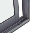 Porta Balcão de Correr 3 Folhas Alumínio Pintado Cinza com Vidro Transparente 2,14x2,00m Linha Vivace Artens