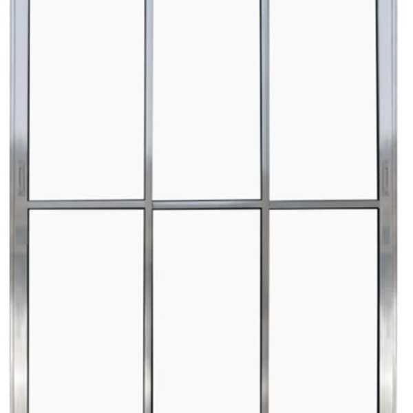 Porta De Correr 3 Folhas De Vidro Móveis Com Trinco 2,10 X 1,