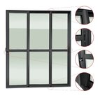 Porta De Correr 3 Folhas Moveis Sequenciais 210 X 120 Elite C