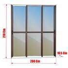 Porta De Correr 3 Folhas Moveis Sequenciais 210 X 200 Elite C