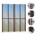 Porta De Correr 4 Folhas Moveis 210 X 200 Elite Com Fecho Aut