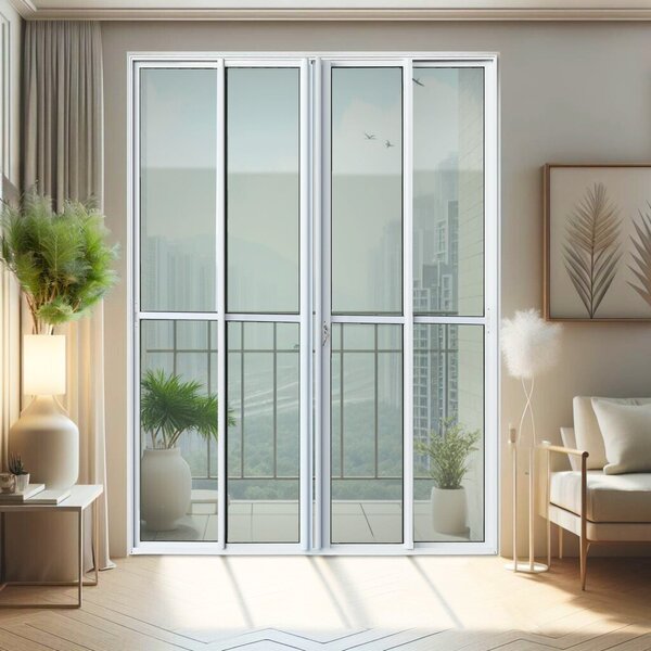 Porta De Correr 4 Folhas Moveis 210 X 240 Elite Com Fechadura