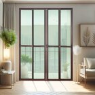 Porta De Correr 4 Folhas Moveis 210 X 240 Elite Com Fecho Aut