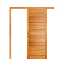 Porta De Correr Ad01 Em Madeira Maciça Tauari Com Moldura Map