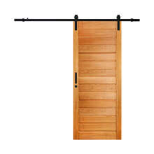 Porta De Correr Ad01 Em Madeira Maciça Tauari Com Trilho De A