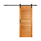 Porta De Correr Ad01 Em Madeira Maciça Tauari Com Trilho De A