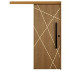 Porta De Correr Agatha Trilho Embutir Puxador Tubolar 800 Mm