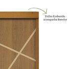 Porta De Correr Agatha Trilho Embutir Puxador Tubolar 800 Mm