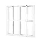 Porta De Correr Alumínio 4 Folhas Móveis Com Vidro Liso Proje