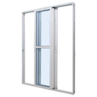 Porta De Correr Alumínio Branco 215x120x11,8cm 3 Folhas Móvei