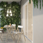 Porta de Correr 2 Folhas Alumínio Branco com Fechadura 2,15x1,50m Linha Idea 3A Alumínio