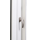 Porta de Correr 2 Folhas Alumínio Branco com Fechadura Multiponto 2,15x1,50m Linha Veneza 3A Alumínio