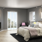 Porta de Correr 3 Folhas Alumínio Branco com Fechadura 2,15x1,50m Linha Idea 3A Alumínio