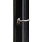 Porta de Correr 2 Folhas Alumínio Preto com Fechadura Multiponto 2,15x2,00m Linha Veneza 3A Alumínio