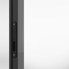 Porta de Correr Balcão 3 Folhas Alumínio Preto Sob Medida Linha 25 OGB Esquadrias