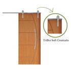 Porta De Correr Belissima 6 Trilho Soft Puxador Curvo 600 Mm