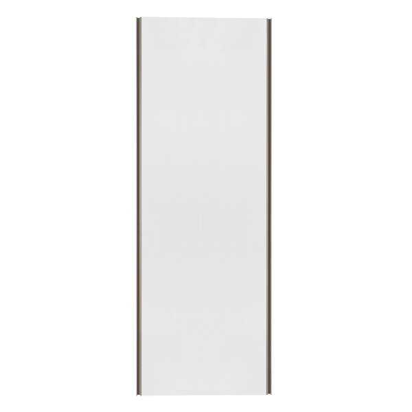 Porta de Correr Branca Brilho com Puxador Champagne 222,6x79,7cm Prime Luciane