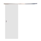 Porta De Correr Branco Prime 210x70 Com Kit Aluminio