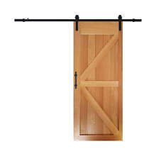 Porta De Correr Celeiro Em Madeira Maciça Tauari Com Trilho D