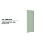 Porta De Correr Closet 80cm Inox Sem Kit Ferragem Verde