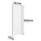 Porta de Correr Closet Prime 80cm Madeira Branco Mat Luciane