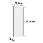 Porta de Correr Closet Prime 80cm Madeira Branco Mat Luciane