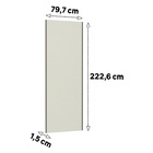 Porta de Correr Closet Prime 80cm Madeira Kashmir Luciane