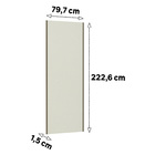 Porta de Correr Closet Prime 80cm Madeira Kashmir Luciane