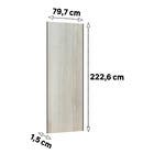 Porta de Correr Closet Prime 80cm Madeira Legno Crema Luciane