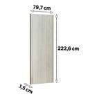 Porta de Correr Closet Prime 80cm Madeira Legno Crema Luciane