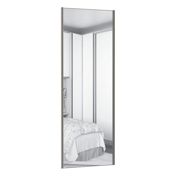 Porta de Correr Closet Prime 80cm Vidro Champagne Espelhado Luciane