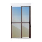 Porta De Correr Com Persiana Integrada 2 Folhas Móveis 220 X