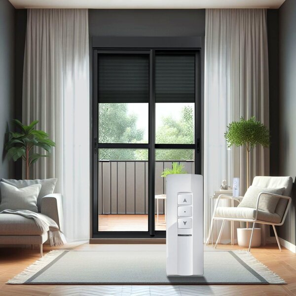 Porta De Correr Com Persiana Integrada Com Motor E Controle R