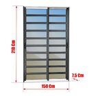 Porta De Correr Com Travessas 2 Folhas Moveis 210 X 150 Elite