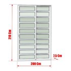 Porta De Correr Com Travessas 2 Folhas Moveis 210 X 200 Elite