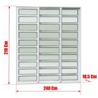 Porta De Correr Com Travessas 3 Folhas Moveis Sequenciais 210